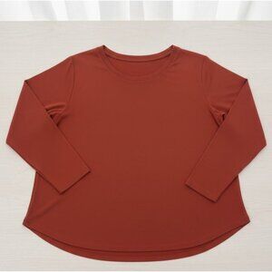 Ava & Viv Rust Knit top Shirt Womens Plus Size 2X Casual Pull Over comfy soft